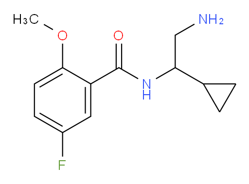 N-(2-amino-1-cyclopropylethyl)-5-fluoro-2-methoxybenzamide