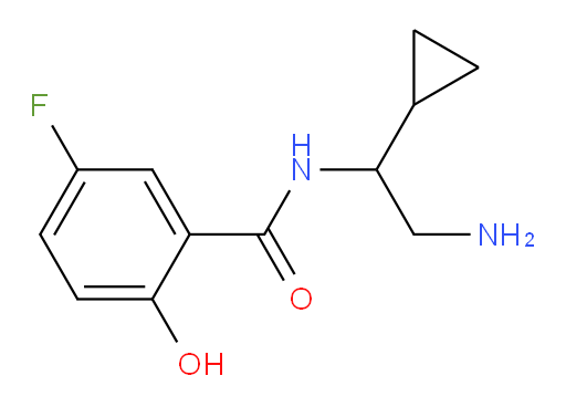 N-(2-amino-1-cyclopropylethyl)-5-fluoro-2-hydroxybenzamide