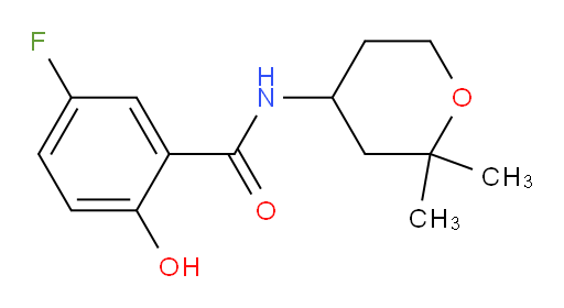 N-(2,2-dimethyltetrahydro-2H-pyran-4-yl)-5-fluoro-2-hydroxybenzamide