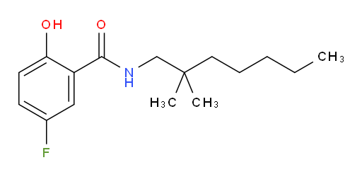 N-(2,2-dimethylheptyl)-5-fluoro-2-hydroxybenzamide
