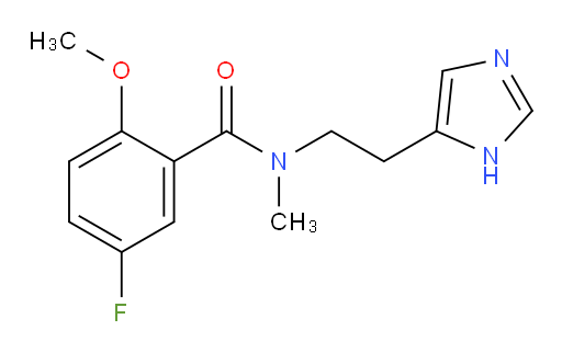 N-(2-(1H-imidazol-5-yl)ethyl)-5-fluoro-2-methoxy-N-methylbenzamide