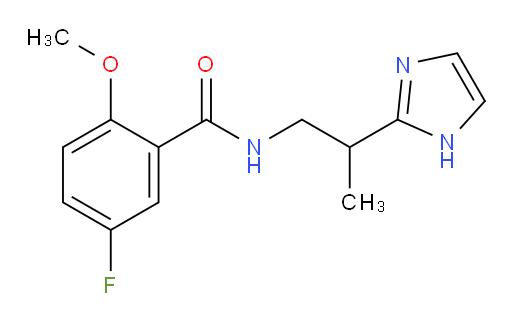 N-(2-(1H-imidazol-2-yl)propyl)-5-fluoro-2-methoxybenzamide