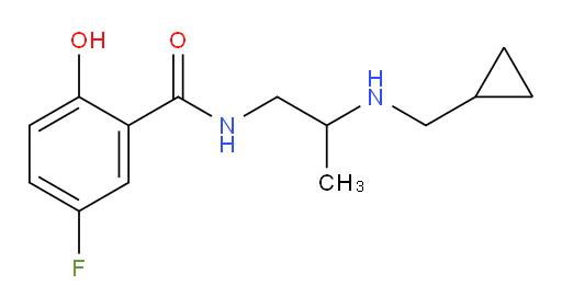 N-(2-((cyclopropylmethyl)amino)propyl)-5-fluoro-2-hydroxybenzamide