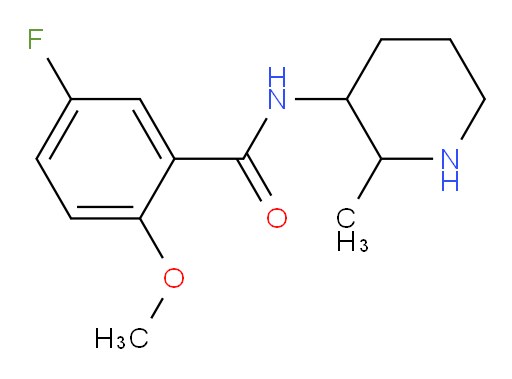 5-fluoro-2-methoxy-N-(2-methylpiperidin-3-yl)benzamide