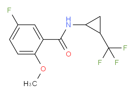 5-fluoro-2-methoxy-N-(2-(trifluoromethyl)cyclopropyl)benzamide