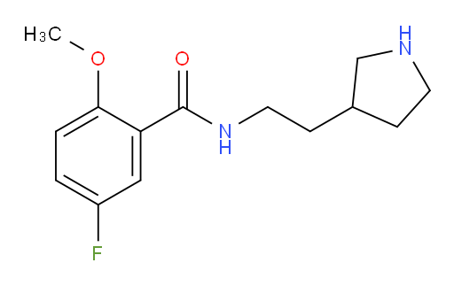 5-fluoro-2-methoxy-N-(2-(pyrrolidin-3-yl)ethyl)benzamide