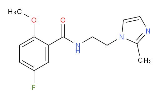 5-fluoro-2-methoxy-N-(2-(2-methyl-1H-imidazol-1-yl)ethyl)benzamide