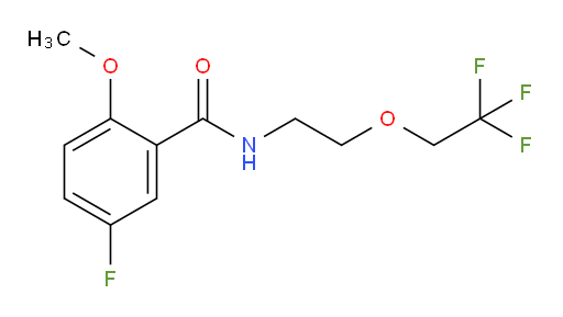 5-fluoro-2-methoxy-N-(2-(2,2,2-trifluoroethoxy)ethyl)benzamide