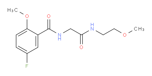 5-fluoro-2-methoxy-N-(2-((2-methoxyethyl)amino)-2-oxoethyl)benzamide