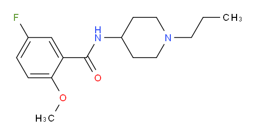 5-fluoro-2-methoxy-N-(1-propylpiperidin-4-yl)benzamide