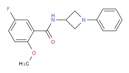 5-fluoro-2-methoxy-N-(1-phenylazetidin-3-yl)benzamide
