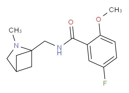 5-fluoro-2-methoxy-N-((2-methyl-2-azabicyclo[2.1.1]hexan-1-yl)methyl)benzamide