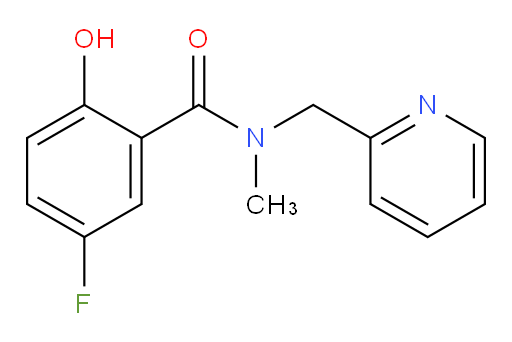 5-fluoro-2-hydroxy-N-methyl-N-(pyridin-2-ylmethyl)benzamide