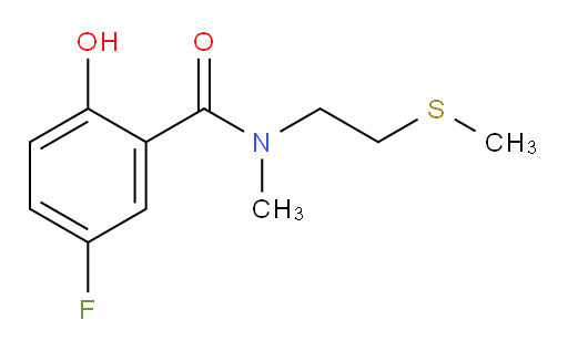 5-fluoro-2-hydroxy-N-methyl-N-(2-(methylthio)ethyl)benzamide