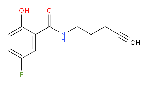 5-fluoro-2-hydroxy-N-(pent-4-yn-1-yl)benzamide