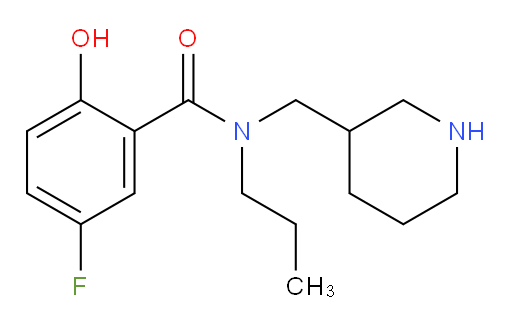 5-fluoro-2-hydroxy-N-(piperidin-3-ylmethyl)-N-propylbenzamide
