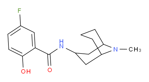 5-fluoro-2-hydroxy-N-(9-methyl-9-azabicyclo[3.3.1]nonan-3-yl)benzamide