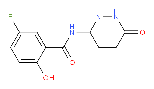 5-fluoro-2-hydroxy-N-(6-oxohexahydropyridazin-3-yl)benzamide