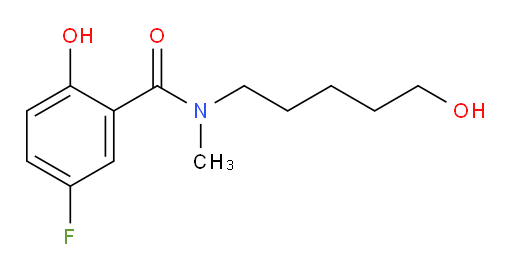 5-fluoro-2-hydroxy-N-(5-hydroxypentyl)-N-methylbenzamide