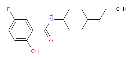 5-fluoro-2-hydroxy-N-(4-propylcyclohexyl)benzamide