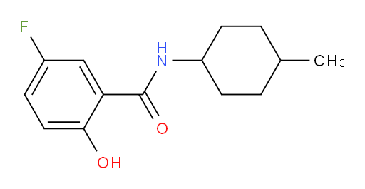 5-fluoro-2-hydroxy-N-(4-methylcyclohexyl)benzamide