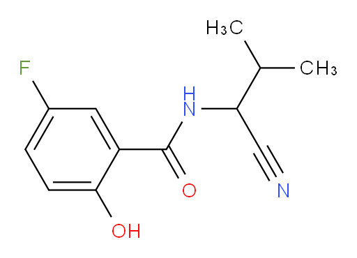 N-(1-cyano-2-methylpropyl)-5-fluoro-2-hydroxybenzamide
