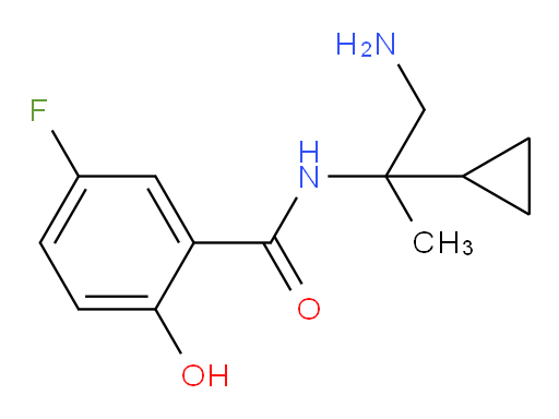 N-(1-amino-2-cyclopropylpropan-2-yl)-5-fluoro-2-hydroxybenzamide