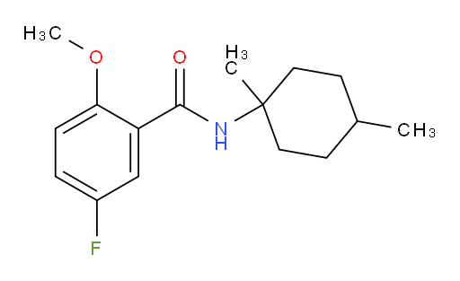N-(1,4-dimethylcyclohexyl)-5-fluoro-2-methoxybenzamide