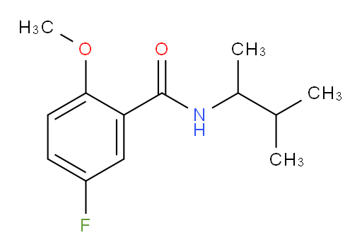 5-fluoro-2-methoxy-N-(3-methylbutan-2-yl)benzamide