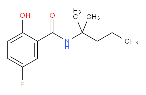5-fluoro-2-hydroxy-N-(2-methylpentan-2-yl)benzamide