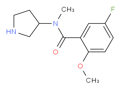 5-fluoro-2-methoxy-N-methyl-N-(pyrrolidin-3-yl)benzamide