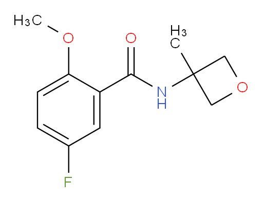 5-fluoro-2-methoxy-N-(3-methyloxetan-3-yl)benzamide