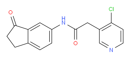 2-(4-chloropyridin-3-yl)-N-(3-oxo-2,3-dihydro-1H-inden-5-yl)acetamide