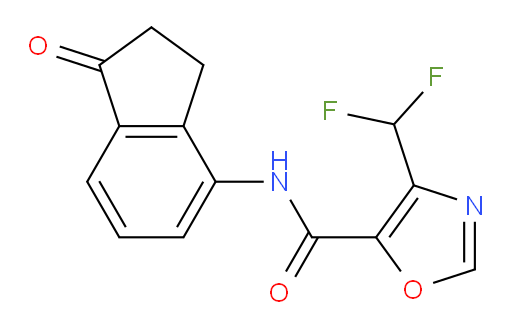 4-(difluoromethyl)-N-(1-oxo-2,3-dihydro-1H-inden-4-yl)oxazole-5-carboxamide