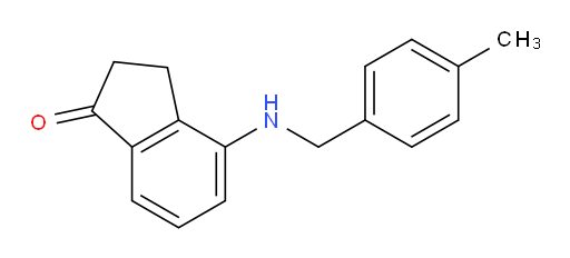 4-((4-methylbenzyl)amino)-2,3-dihydro-1H-inden-1-one