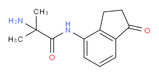 2-amino-2-methyl-N-(1-oxo-2,3-dihydro-1H-inden-4-yl)propanamide