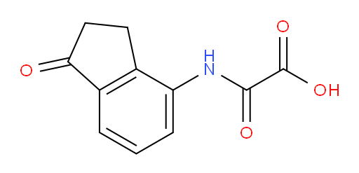2-oxo-2-((1-oxo-2,3-dihydro-1H-inden-4-yl)amino)acetic acid
