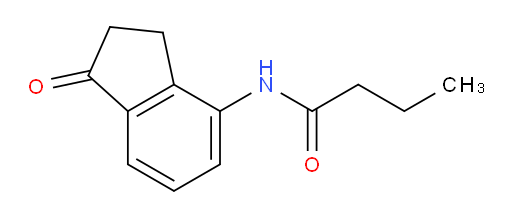 N-(1-oxo-2,3-dihydro-1H-inden-4-yl)butyramide