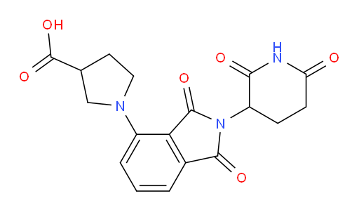 1-(2-(2,6-dioxopiperidin-3-yl)-1,3-dioxoisoindolin-4-yl)pyrrolidine-3-carboxylic acid