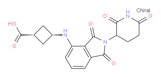 (1s,3s)-3-((2-(2,6-dioxopiperidin-3-yl)-1,3-dioxoisoindolin-4-yl)amino)cyclobutanecarboxylic acid