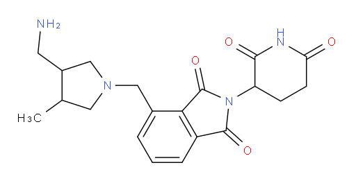 4-((3-(aminomethyl)-4-methylpyrrolidin-1-yl)methyl)-2-(2,6-dioxopiperidin-3-yl)isoindoline-1,3-dione