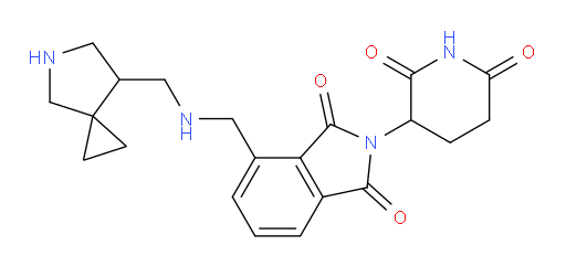 4-(((5-azaspiro[2.4]heptan-7-ylmethyl)amino)methyl)-2-(2,6-dioxopiperidin-3-yl)isoindoline-1,3-dione