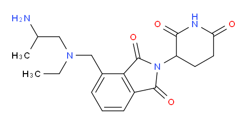 4-(((2-aminopropyl)(ethyl)amino)methyl)-2-(2,6-dioxopiperidin-3-yl)isoindoline-1,3-dione