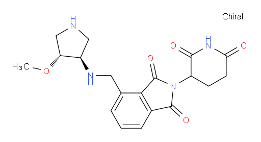 2-(2,6-dioxopiperidin-3-yl)-4-((((3R,4R)-4-methoxypyrrolidin-3-yl)amino)methyl)isoindoline-1,3-dione