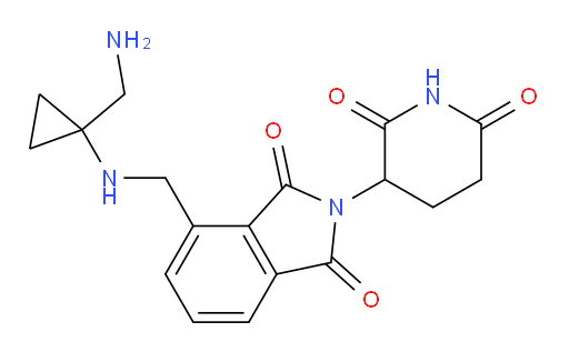 4-(((1-(aminomethyl)cyclopropyl)amino)methyl)-2-(2,6-dioxopiperidin-3-yl)isoindoline-1,3-dione