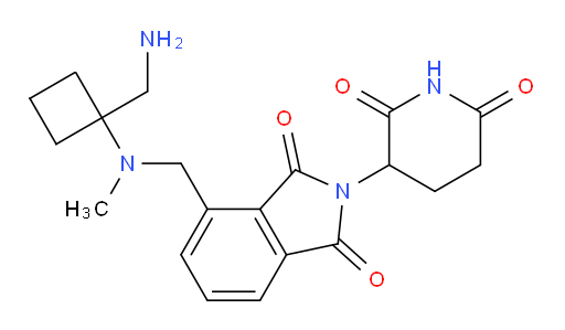 4-(((1-(aminomethyl)cyclobutyl)(methyl)amino)methyl)-2-(2,6-dioxopiperidin-3-yl)isoindoline-1,3-dione