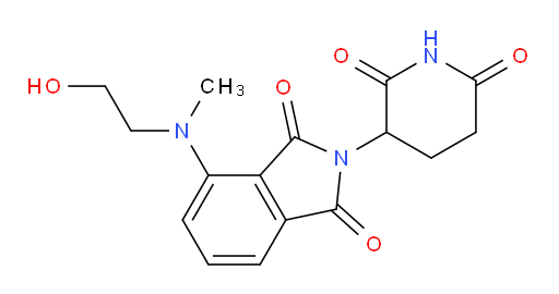 2-(2,6-dioxopiperidin-3-yl)-4-((2-hydroxyethyl)(methyl)amino)isoindoline-1,3-dione
