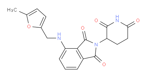 2-(2,6-dioxopiperidin-3-yl)-4-(((5-methylfuran-2-yl)methyl)amino)isoindoline-1,3-dione