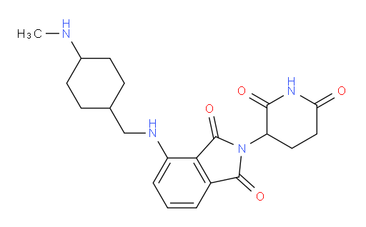 2-(2,6-dioxopiperidin-3-yl)-4-(((4-(methylamino)cyclohexyl)methyl)amino)isoindoline-1,3-dione