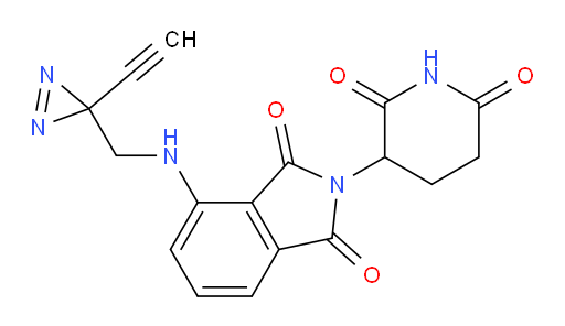 2-(2,6-dioxopiperidin-3-yl)-4-(((3-ethynyl-3H-diazirin-3-yl)methyl)amino)isoindoline-1,3-dione